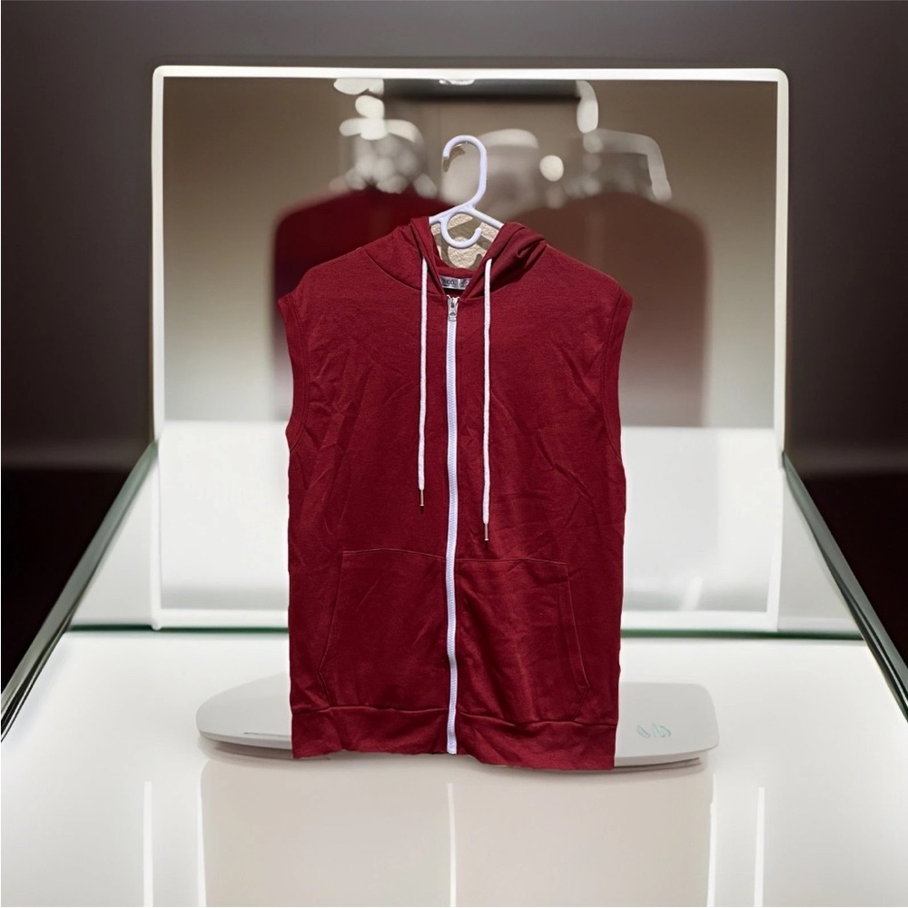 Ohoo Sleeveless Red Hoodie